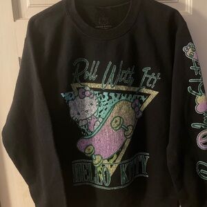 Hello Kitty Skater “Roll With Itt” Hello Kitty Crew Neck